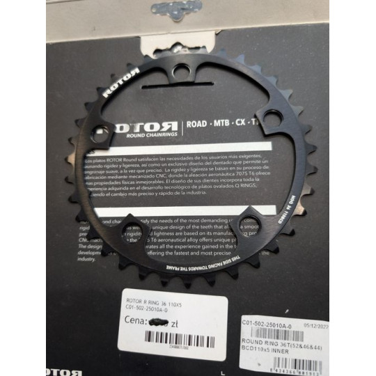 Zębatka nowa Rotor round ring bcd 110×5, 34t  i 36t