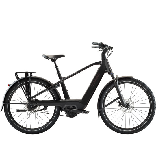Rower TREK Charter+ 4 z piastą Nexus 5 i napędem pasowym oraz akumulatorem 800 Wh