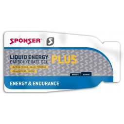Żel energetyczny SPONSER LIQUID ENERGY PLUS neutralny z kofeiną  pudełko (40 saszetek x 35g)
