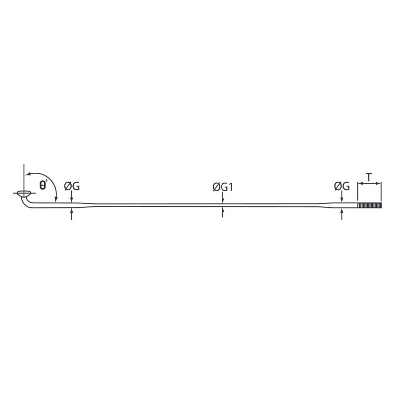 Szprychy CNSPOKE DB474 2.0-1.5-2.0 nierdzewne 244mm 36szt.